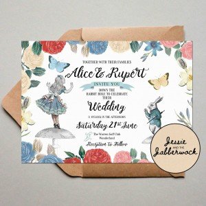 Alice in Wonderland Save the Date