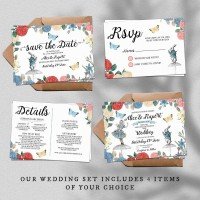 Alice in Wonderland Wedding Set