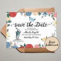Alice in Wonderland Save the Date