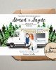 Custom Couple and Camper Van / Vehicle Illustration Invitation Custom Couple and Camper Van / Vehicle Illustration Invitation