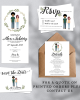 Custom Couple Illustration Save the Date Custom Couple Illustration Save the Date