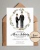 Custom Couple Illustration Save the Date Custom Couple Illustration Save the Date