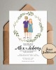 Custom Couple Illustration Save the Date Custom Couple Illustration Save the Date