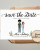 Custom Couple Illustration Save the Date Custom Couple Illustration Save the Date