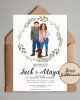 Custom Couple and Pet Illustration Invitation Custom Couple and Pet Illustration Invitation