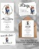 Custom Couple and Pet Illustration Invitation Custom Couple and Pet Illustration Invitation