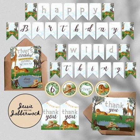 Vintage Jungle Invite Vintage Jungle Invite