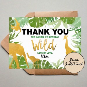 Wild Jungle Animals Invite