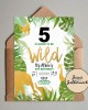 Wild Jungle Animals Invite Wild Jungle Animals Invite