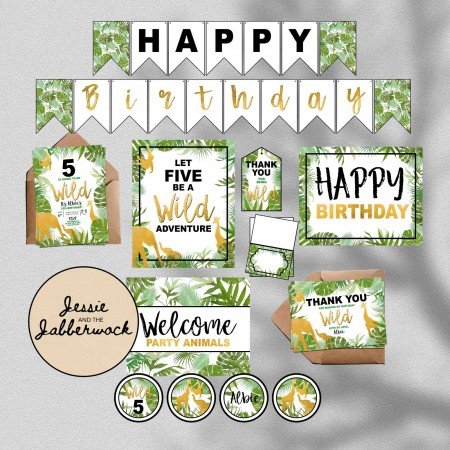 Wild Jungle Animals Invite Wild Jungle Animals Invite