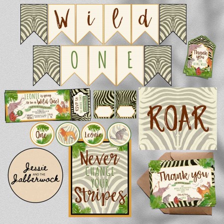 Wild One Safari Ticket Invite Wild One Safari Ticket Invite