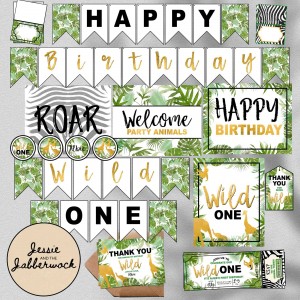 Wild One Safari Ticket Set