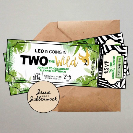 In TWO the Wild Ticket Invite In TWO the Wild Ticket Invite