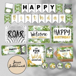 Wild Jungle Animals Ticket Set