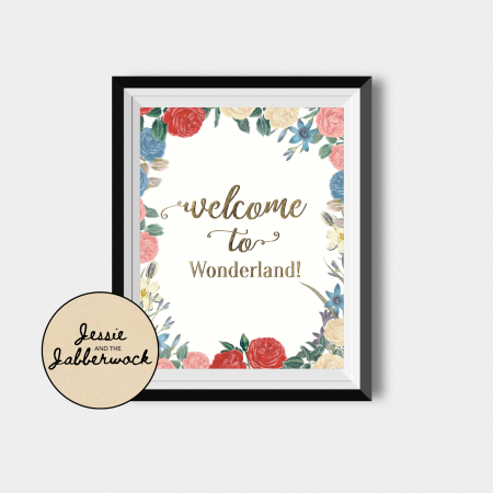 Alice in Wonderland Baby Invite Alice in Wonderland Baby Invite