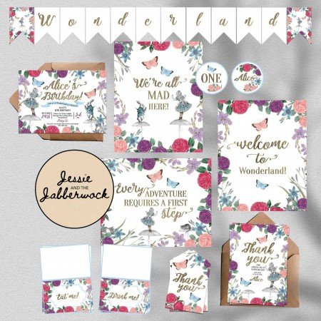 Alice in Wonderland Invite Alice in Wonderland Invite