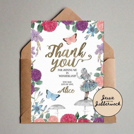 Alice in Wonderland Invite Alice in Wonderland Invite
