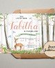 Floral Little Deer 1st Birthday Invite Floral Little Deer 1st Birthday Invite