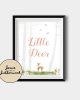 Floral Little Deer 1st Birthday Invite Floral Little Deer 1st Birthday Invite