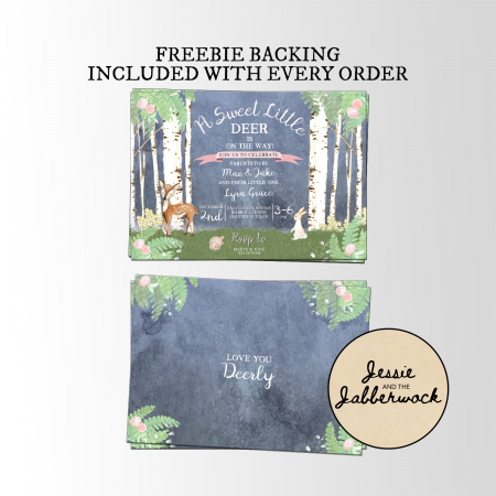 Little Deer Woodland Invite Little Deer Woodland Invite