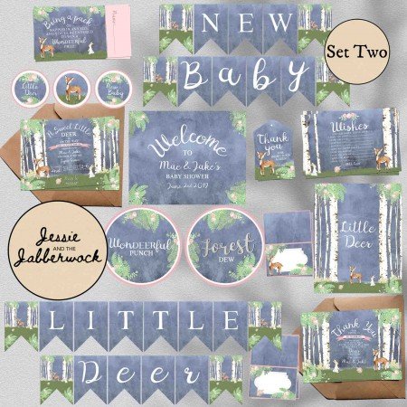 Little Deer Woodland Invite Little Deer Woodland Invite