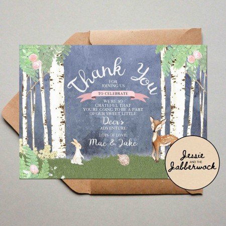 Little Deer Woodland Invite Little Deer Woodland Invite