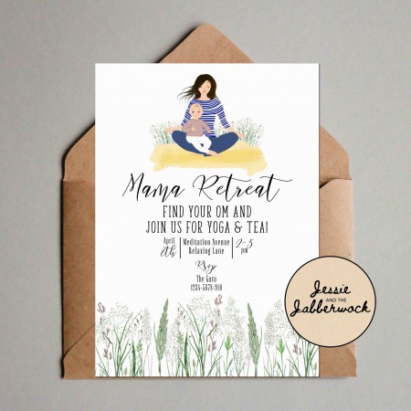 Yoga Mummy & Baby Invite Yoga Mummy & Baby Invite