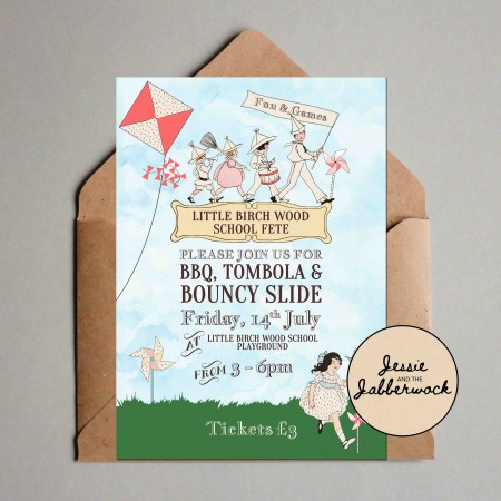 Vintage Pinwheel Invite Vintage Pinwheel Invite