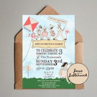  Vintage Pinwheel Invite