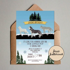 Snowy Wolves Invite