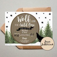 Wild One Wolf Invite
