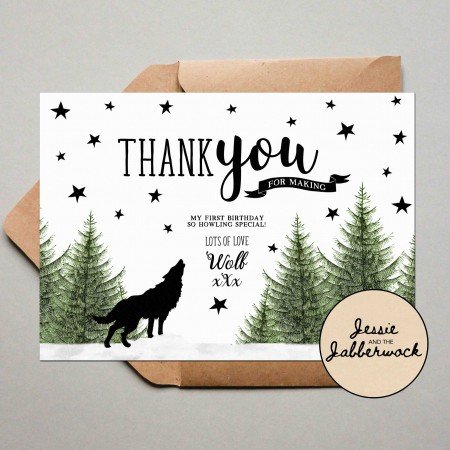 Wild One Wolf Invite Wild One Wolf Invite